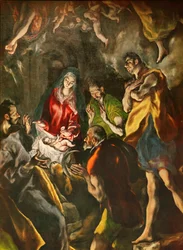 The Baptism of Christ, detail of the lower section, 1596-1600